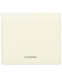Jil Sander - Gefaltete Brieftasche mit geprägter Logo V. - Lyst