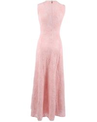 knee length dresses for ladies Rotate - 3D Mesh Maxi Dress - Purple - EU 40 main image 1
