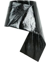 Courreges - 'Vinyl' Cotton Blend Miniskirt - Lyst