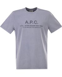 A.P.C. - T-shirt Van Biologisch Katoen Met Logoprint - Lyst