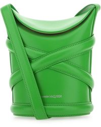 McQueen - Grass The Curve Bucket Hat - Lyst