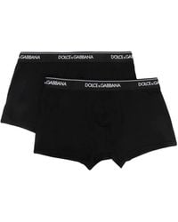 Dolce & Gabbana - Set Van 2 Boksers Met Logo -band - Lyst