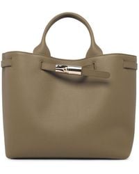 Longchamp - 'L Le Smart' Lear Shopping Bag - Lyst