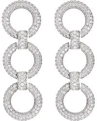 Self-Portrait - Earrings With Crystals - Lyst