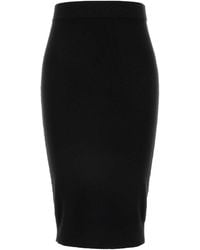 Saint Laurent - Wool Skirt - Lyst