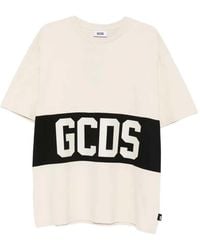 Gcds - T Shirt With Logo Band - Lyst