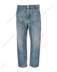 Versace - Carpenter-jeans Van Katoendenim - Lyst