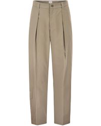 A.P.C. - Op Maat Gemaakte Katoenen Broek Met Plooien - Lyst