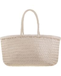 Dragon - Bamboo Triple Jump Big Woven Leather Bag - Lyst