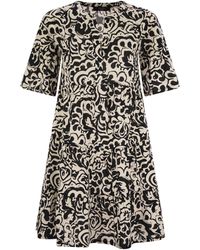 Weekend by Maxmara - Wochenende max Mara Ely Short Kleid in gemustertem Trikot - Lyst