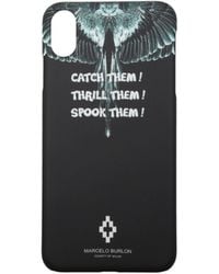 Marcelo Burlon - Porta Iphone Iphone Xs Max Uomo Plastica Nero - Lyst