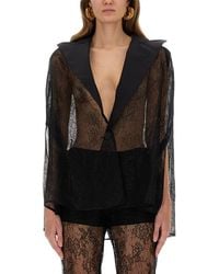 Nina Ricci - Blazer-inspired Lace Cape - Lyst