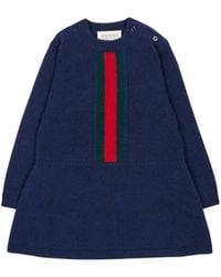 Gucci - B L/S Dress Wo Plain St W/Web - Lyst