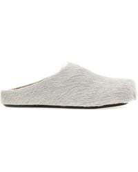 Marni - Fussbett Flat Shoes Grigio-Uomo - Lyst