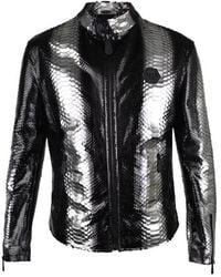 Philipp Plein - Leather Jacket - Lyst