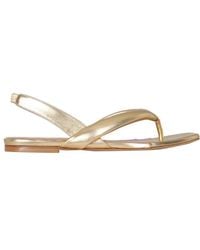 Gia Borghini - Leather Slingback Sandals - Lyst