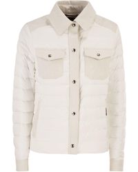 Moorer - Esra 24 X Donsjack Met Kort Shirt - Lyst