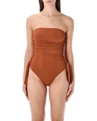 Zimmermann - Daylight Braided Gathered One-piece - Lyst