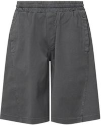 Dolce & Gabbana - Grey Cotton Bermuda Shorts avec logo - Lyst