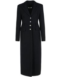 Alessandra Rich - Virgin Wool Blend Coat - Lyst