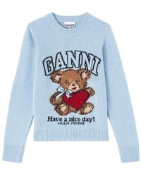 Ganni - Wool Jersey - Lyst