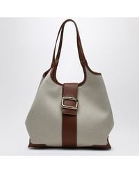 Roger Vivier - Viv Choc Medium Shopping Bag Natural Coloured - Lyst