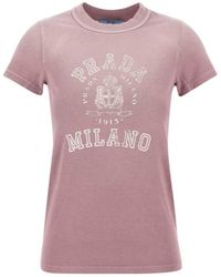 Prada - T-Shirt - Lyst