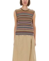 Paul Smith - Signature Stripe" Knit Vest - Lyst