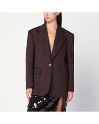 P.A.R.O.S.H. - Single-Breasted Wool Jacket - Lyst
