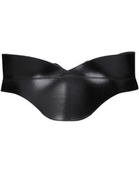 McQueen - Frauen 's Ledergürtel schwarz - Lyst