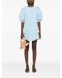 sachin and babi light blue dress Floral Embroidered Cocktail Dress