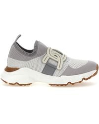Tod's - Sneakers Kate Aus Strick Mit Leder - Lyst