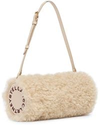 Stella McCartney - Stella Logo Shearling Pouch - Lyst