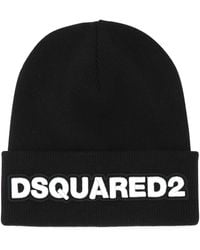 DSquared² - Dsquared Wool Beanie Hat - Lyst
