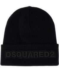 DSquared² - Ribbed Knit Beanie - Lyst