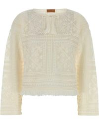 Alanui - Crochet Kiss By The Book Sweater - Lyst