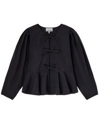 Ganni - Organic Cotton Blouse - Lyst