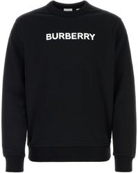 Burberry - Stretch Cotton Oversize Sweater - Lyst