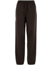 Miu Miu - Chocolate Twill Joggers - Lyst