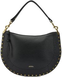 Isabel Marant - Oskan Soft Zip Shoulder Bags Black - Lyst