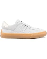 Tod's - Baskets Beiges - Lyst
