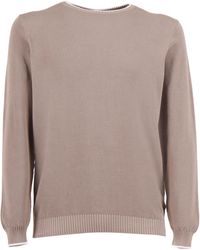 Fedeli - Rundhalsausschnitt L/S Gestrickter Pullover Mann - Lyst