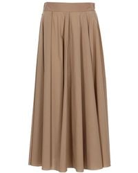 Fay - Cotton Midi Skirt - Lyst