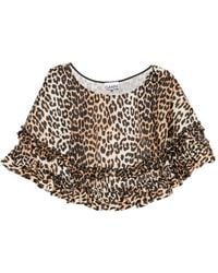 Ganni - Nylon Mini Skirt - Lyst