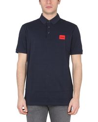 HUGO - Polo With Logo Patch - Lyst