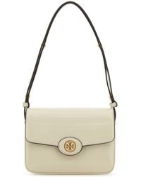 Tory Burch - Chalk Leather Robinson Shoulder Bag - Lyst