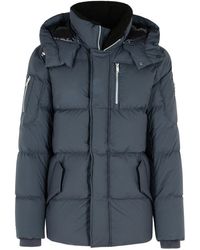 Moose Knuckles - 'everest 3 Q' Grijs Nylon En Katoenen Down Jas - Lyst