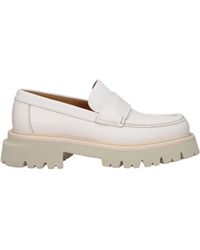 Ferragamo - Fergal Moccasins/Mascarpone Leather - Lyst
