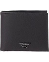 Emporio Armani - Bifold Wallet With Logo - Lyst
