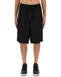 Moschino - Bermuda With Logo - Lyst